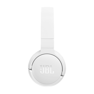 JBL Tune 670NC - White - Adaptive Noise Cancelling Wireless On-Ear Headphones - Left